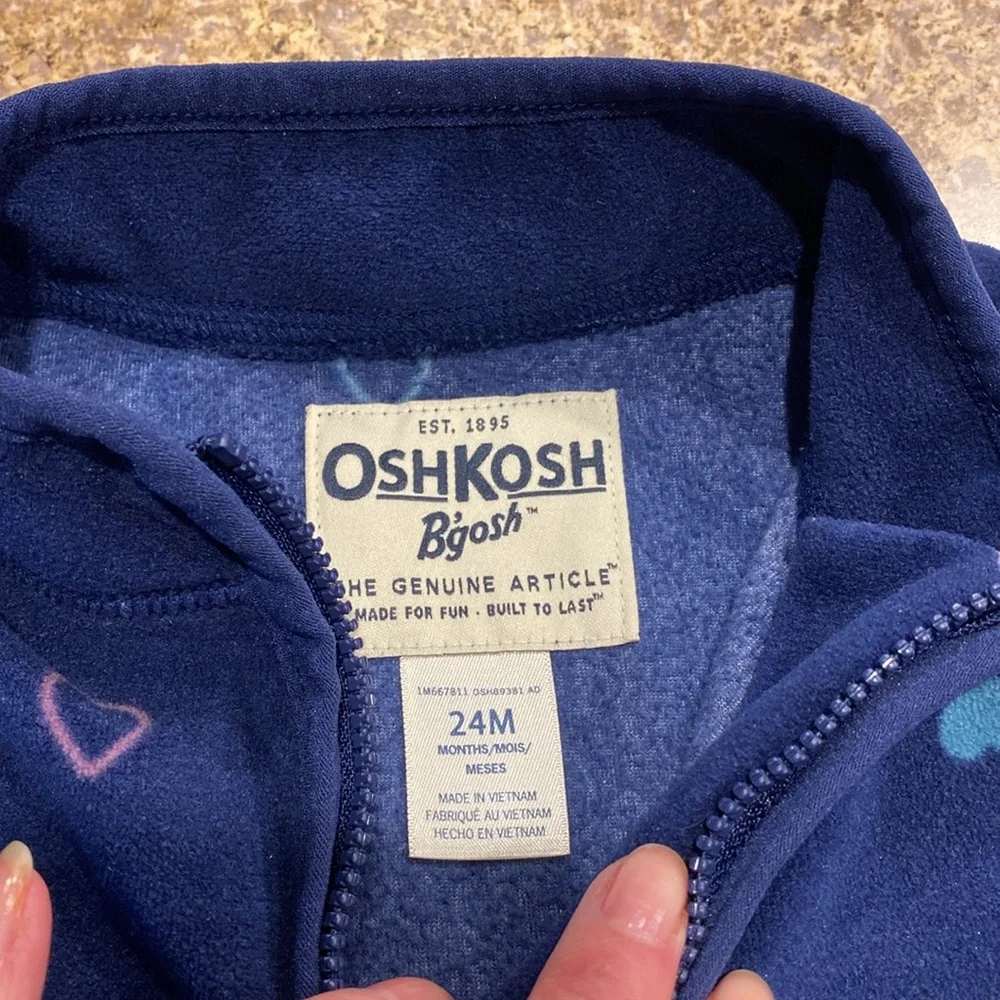 OshKosh B’gosh Pullover Fleece Partial Zip 24 Months